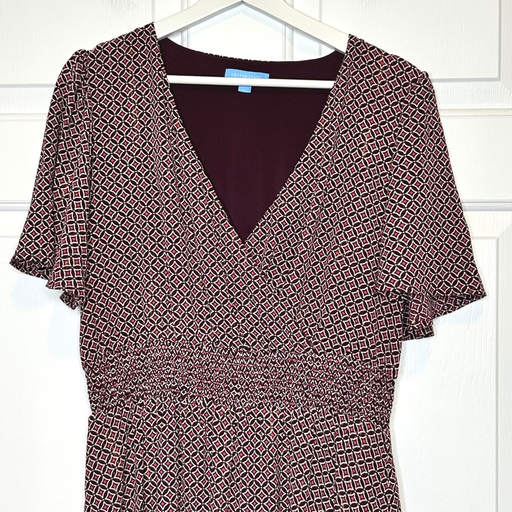 Draper James Flutter Sleeve Fit & Flare Dress Medium - Picture 2 of 8
